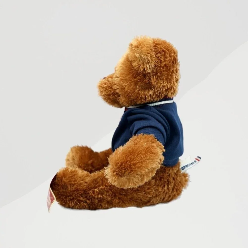 NWT Aeropostale Brown Plush Teddy Bear Stuffed Animal With Blue Jacket‎ 14